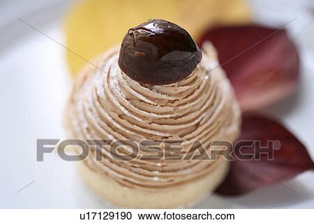 Mont Blanc dessert View Large Photo Image Stock Image - Mont Blanc dessert. Fotosearch