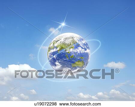 Network light surrounding the earth, computer graphic, lens flare View Large Photo Image Stock Photo - Network light surrounding the earth, computer graphic, lens flare. Fotosearch