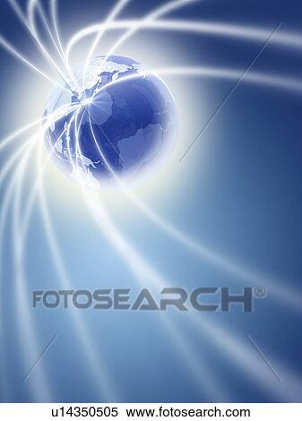 Network lights from the earth, computer graphic, blue background View Large Photo Image Stock Photography - Network lights from the earth, computer graphic, blue background. Fotosearch