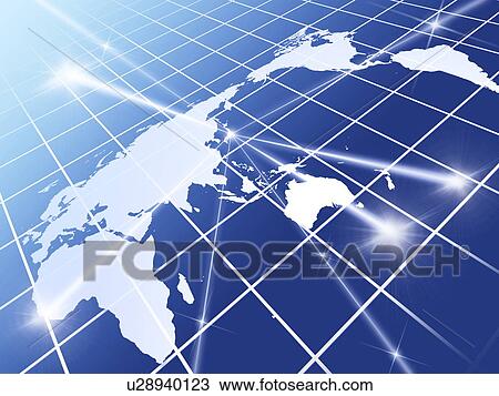 Network lights over the world, computer graphic View Large Photo Image Stock Image - Network lights over the world, computer graphic. Fotosearch