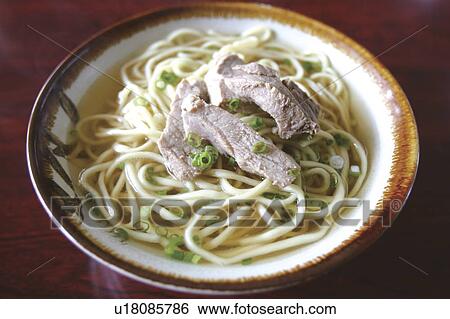 Stock Photograph - Noodle soup. Fotosearch