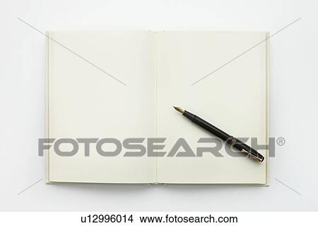 Picture - Notebook and Pen. Fotosearch