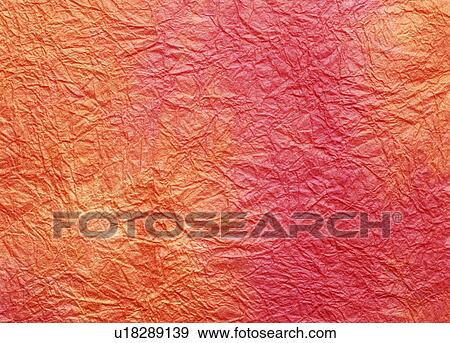 Stock Photo - Orange and red Japanese paper. Fotosearch