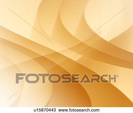 Stock Image - Orange curved lines. Fotosearch