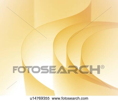 Stock Photography - Orange curved lines. Fotosearch