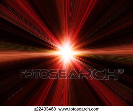 Stock Photo - Red digitally generated solar flare. Fotosearch