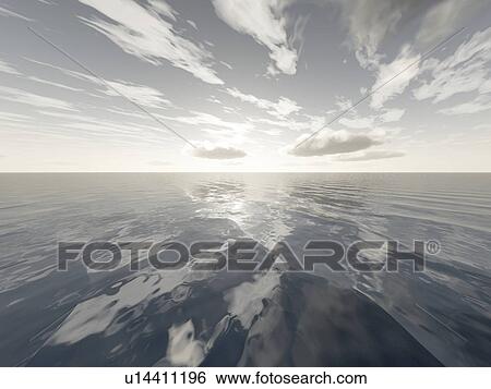 Stock Photograph - Sea and sky. Fotosearch