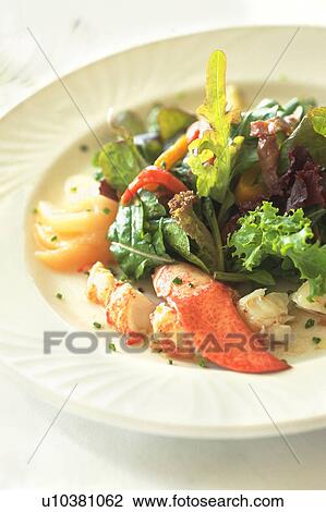 Stock Image - Seafood salad. Fotosearch
