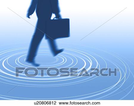 Silhouetted businessman walking on circles View Large Photo Image Stock Image - Silhouetted businessman walking on circles. Fotosearch