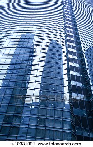 Stock Image - Skyscrapers, Shiodome, Minoto, Tokyo Prefecture, Japan. Fotosearch