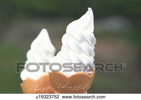 Soft serve ice creams View Large Photo Image Stock Image - Soft serve ice creams. Fotosearch