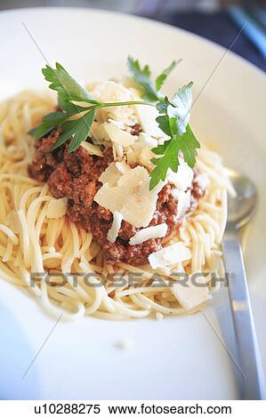 Spaghetti Bolognese View Large Photo Image Stock Photography - Spaghetti Bolognese. Fotosearch