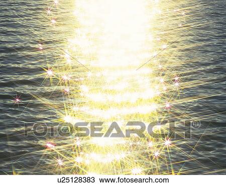 Stock Image - Sparkling water surface. Fotosearch