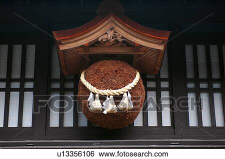 Sugi ball on Sake storehouse View Large Photo Image Stock Photograph - Sugi ball on Sake storehouse. Fotosearch