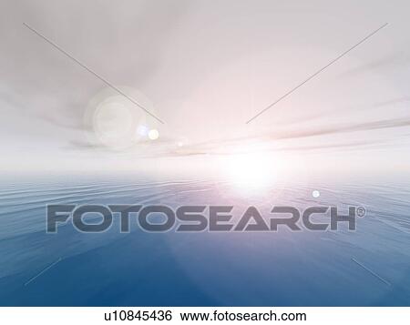 Sun over sea View Large Photo Image Stock Photograph - Sun over sea. Fotosearch
