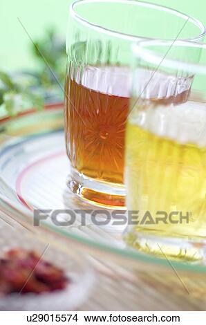 Picture - Tea in a glass. Fotosearch