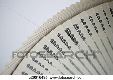 Stock Photography - Ten Thousand Yen Notes. Fotosearch
