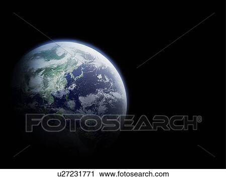 The earth, computer graphic, black background, copy space View Large Photo Image Stock Image - The earth, computer graphic, black background, copy space. Fotosearch