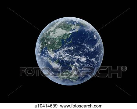 The earth, computer graphic, black background View Large Photo Image Stock Photo - The earth, computer graphic, black background. Fotosearch