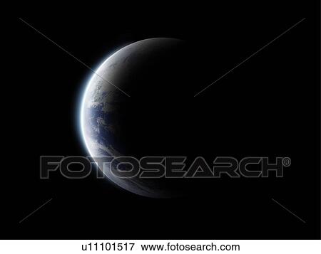 The earth, computer graphic, black background, copy space View Large Photo Image Stock Photo - The earth, computer graphic, black background, copy space. Fotosearch