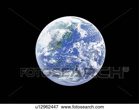 The earth, computer graphic, black background View Large Photo Image Stock Photo - The earth, computer graphic, black background. Fotosearch