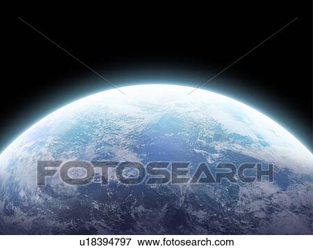 The earth, computer graphic, black background View Large Photo Image Stock Photo - The earth, computer graphic, black background. Fotosearch