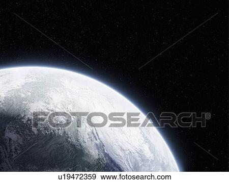 The earth, computer graphic, black background, copy space View Large Photo Image Stock Photo - The earth, computer graphic, black background, copy space. Fotosearch