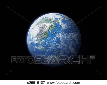 The earth, computer graphic, black background View Large Photo Image Stock Photo - The earth, computer graphic, black background. Fotosearch