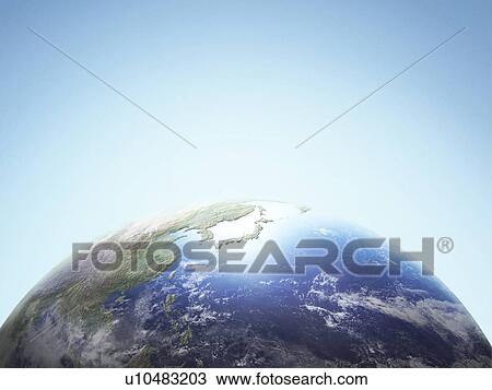 The earth, computer graphic, blue background View Large Photo Image Stock Image - The earth, computer graphic, blue background. Fotosearch