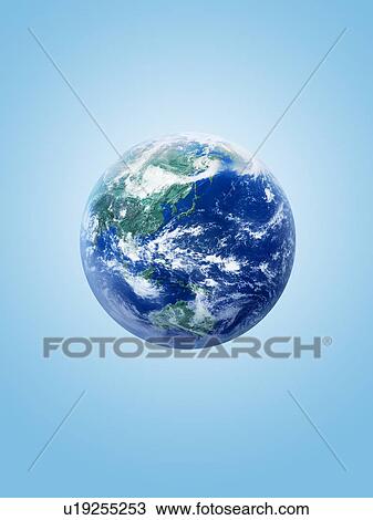 The earth, computer graphic, blue background View Large Photo Image Stock Image - The earth, computer graphic, blue background. Fotosearch