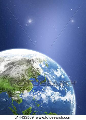 Stock Photo - The earth, computer graphic. Fotosearch