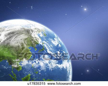 Stock Photography - The earth, computer graphic. Fotosearch