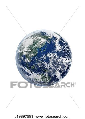 The earth, computer graphic, white background, cut out View Large Photo Image Stock Image - The earth, computer graphic, white background, cut out. Fotosearch