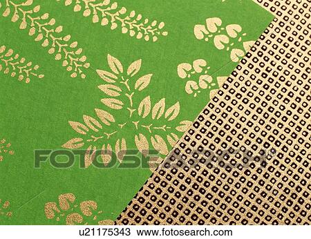 Stock Image - Traditional Japanese paper used for origami. Fotosearch