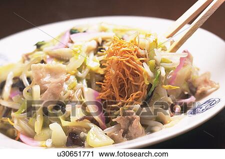 Stock Image - Udon noodles. Fotosearch