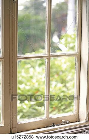 View through a window into a garden View Large Photo Image Stock Photo - View through a window into a garden. Fotosearch