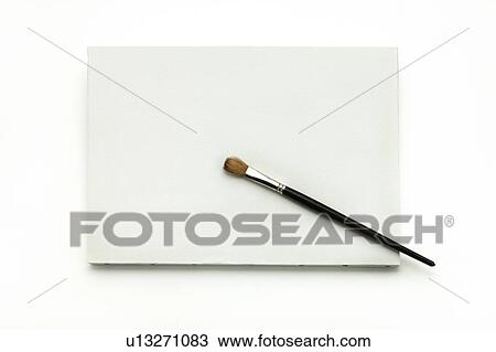 White Canvas and Brush View Large Photo Image Stock Image - White Canvas and Brush. Fotosearch