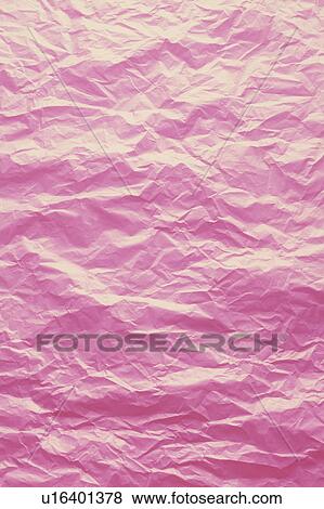 Stock Photo - Wrinkled Pink Paper. Fotosearch