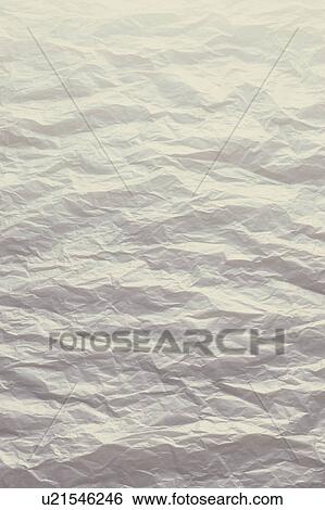 Stock Photograph - Wrinkled White Paper. Fotosearch