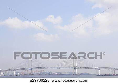 Stock Photo - Yokohama Bay Bridge. Fotosearch