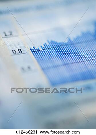 Stock Image - Banking charts and trendlines. Fotosearch