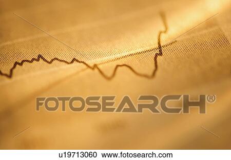 Stock Image - Banking charts and trendlines. Fotosearch