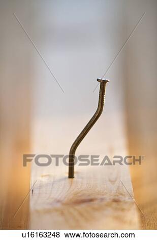 Stock Photo - Bent nail. Fotosearch