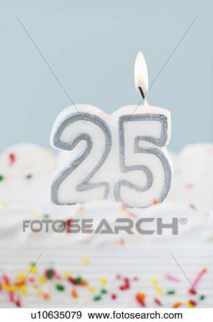 Birthday for twenty five years old View Large Photo Image Stock Photo - Birthday for twenty five years old. Fotosearch