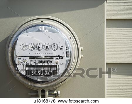Stock Photo - Electricity meter. Fotosearch