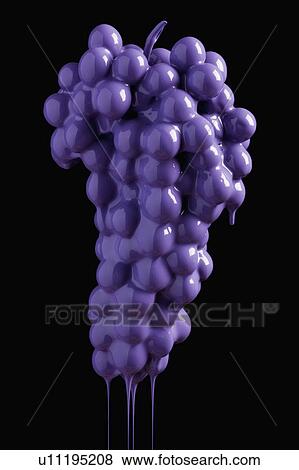 Grapes dripping with color View Large Photo Image Stock Photo - Grapes dripping with color. Fotosearch