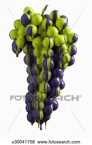 Stock Photo - Grapes dripping with color. Fotosearch