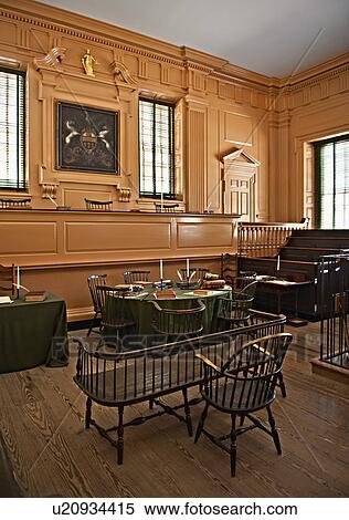 Stock Photography - Independence Hall Court Room. Fotosearch