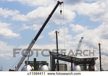 Stock Image - Industrial crane. Fotosearch