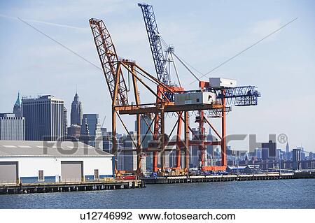 Industrial cranes View Large Photo Image Stock Image - Industrial cranes. Fotosearch